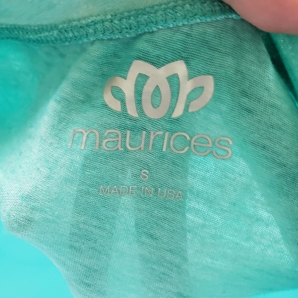 Maurices Active Turquoise Blue Long Sleeve Shirt S - Picture 6 of 7
